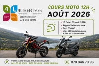 Cours 2 roues obligatoires août 2026